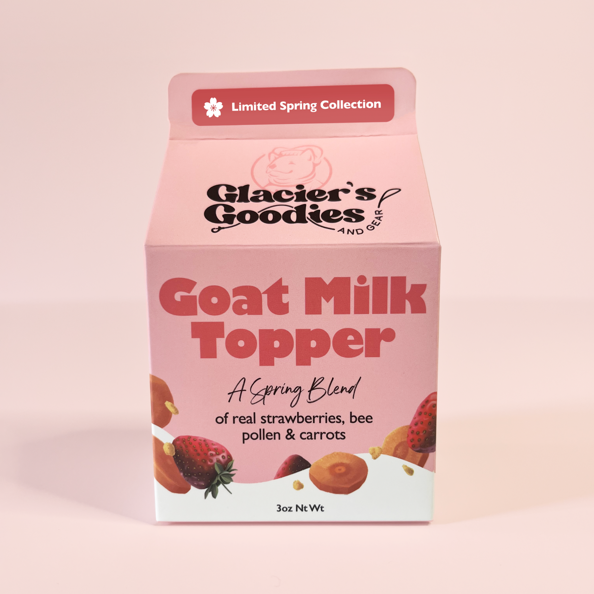 Goat Milk Topper with Strawberry, Bee Pollen (Limited)