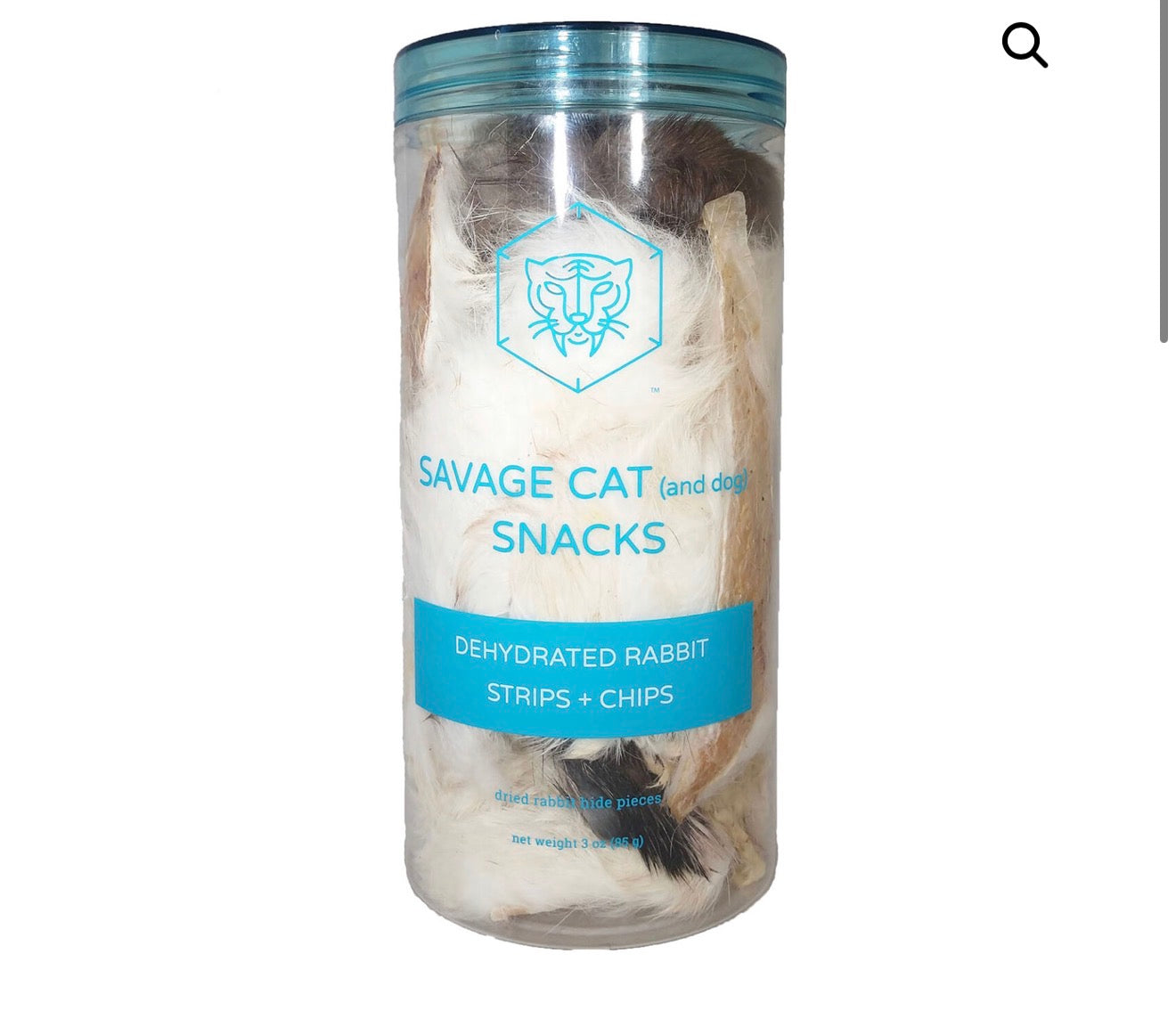 Savage Cat Dehydrated Rabbit Strips + Chips