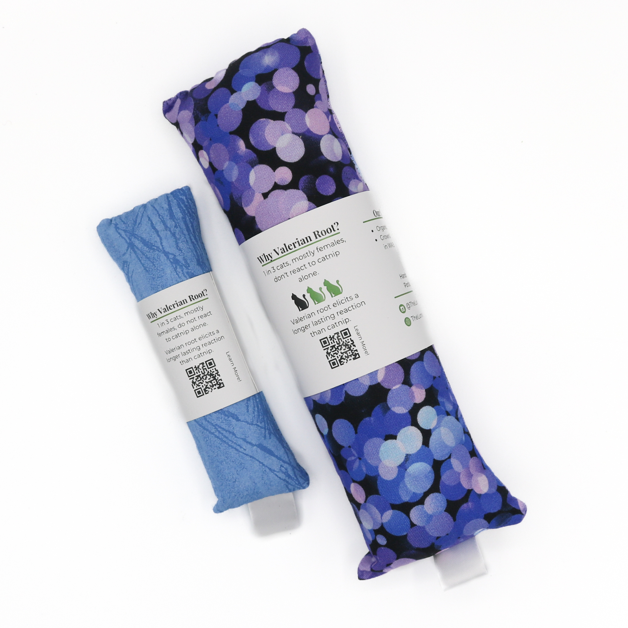 Catnip with Valerian Root Cat Toy | Cool Tones | Random Color