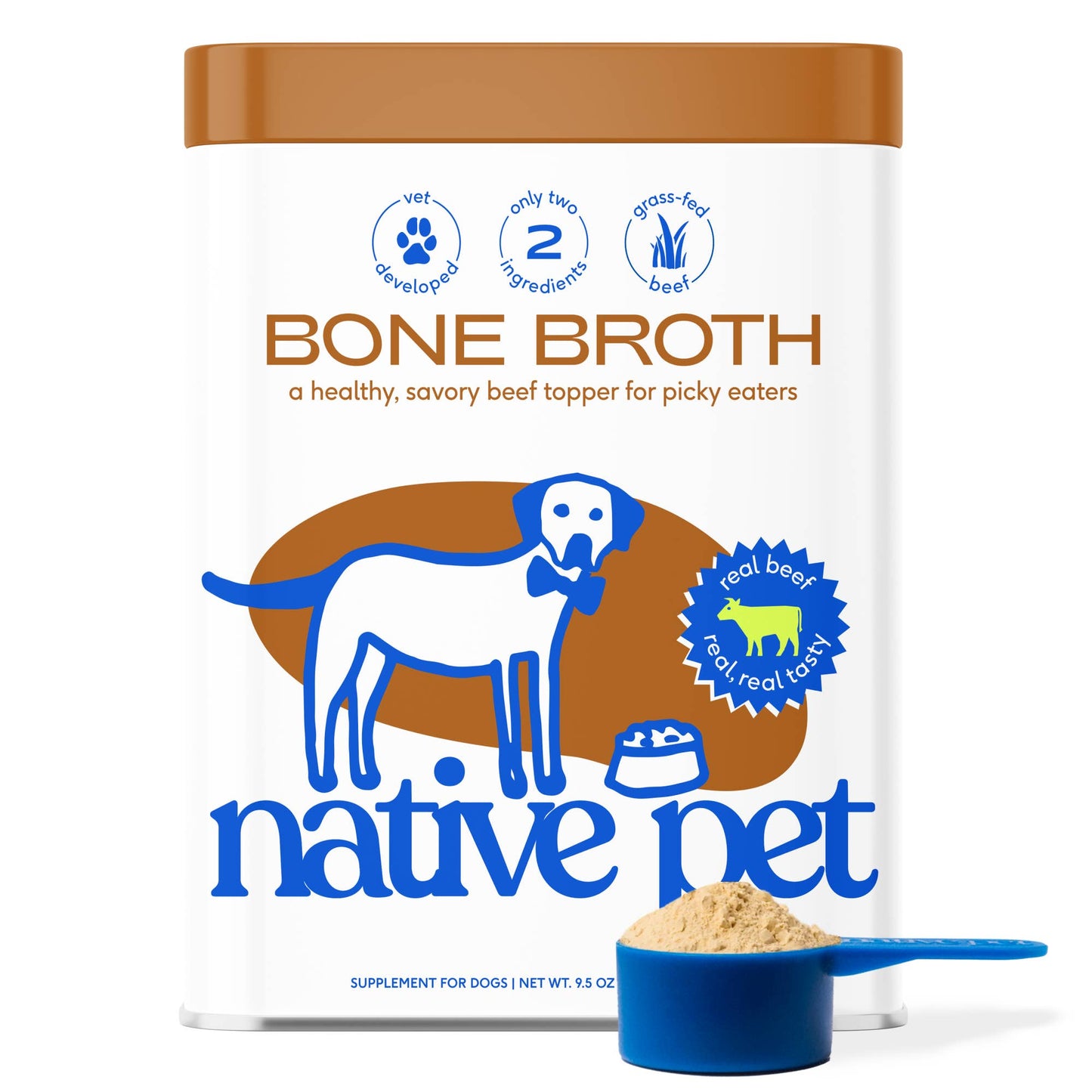 Beef Bone Broth Powder, Grain-Free Food Topper