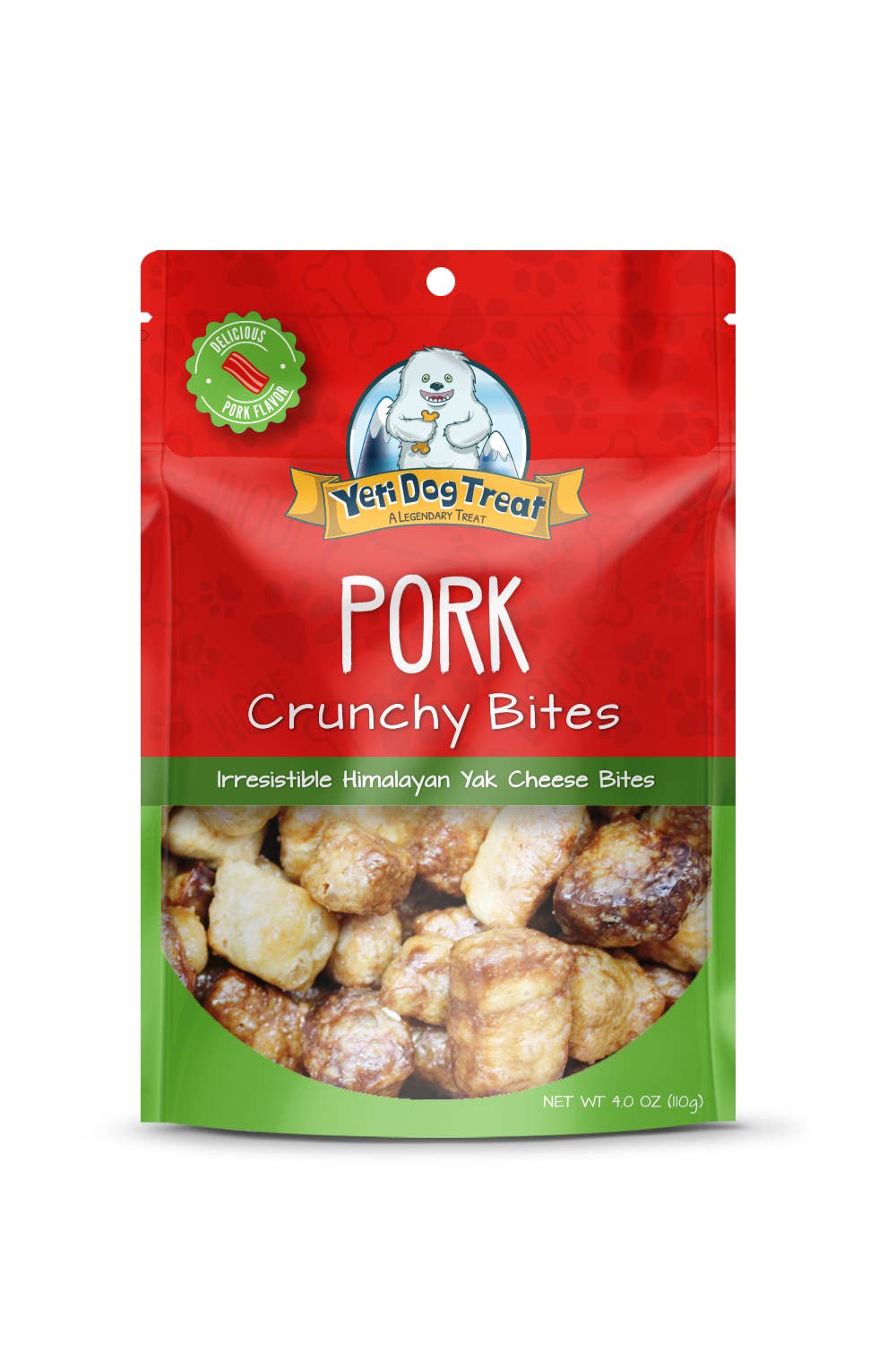 Yeti Pork Crunchy Bites Himalayan Yak Cheese Dog Treats