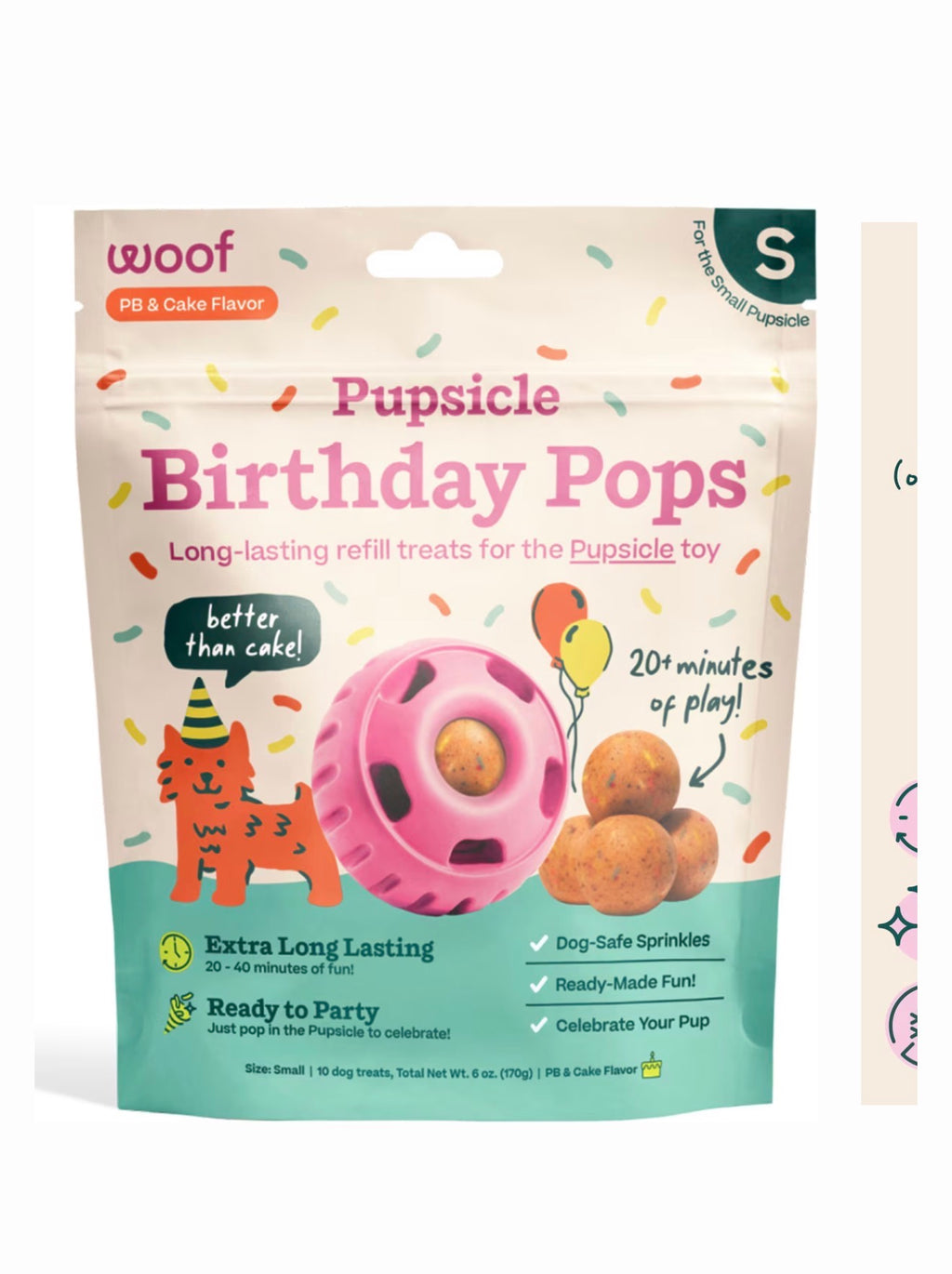 Woof Pupsicle Pop Refills Lickable Dog Treat 7 or 10 Count