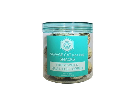 Savage Cat Freeze Dried Quail Egg Topper