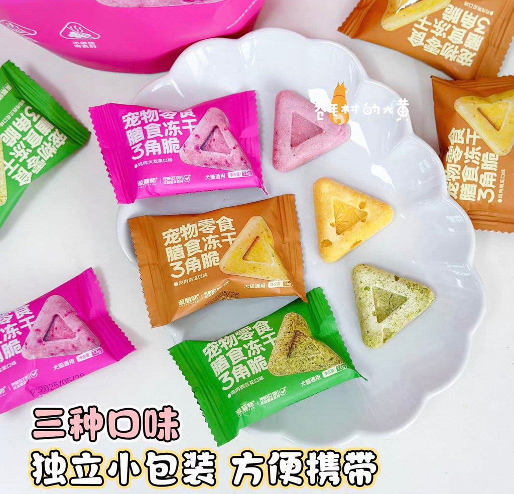 PetaFresh Probiotic Freeze Dried Triangle Crisp 38g 🐱 🐶