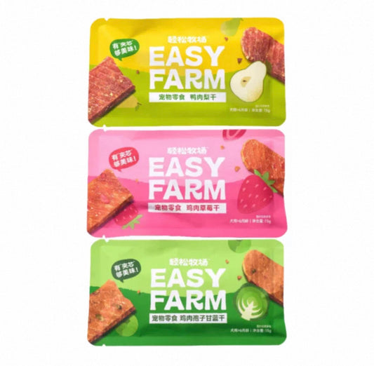 EasyFarm Fruity/Veggie Jerky 15g 🐶