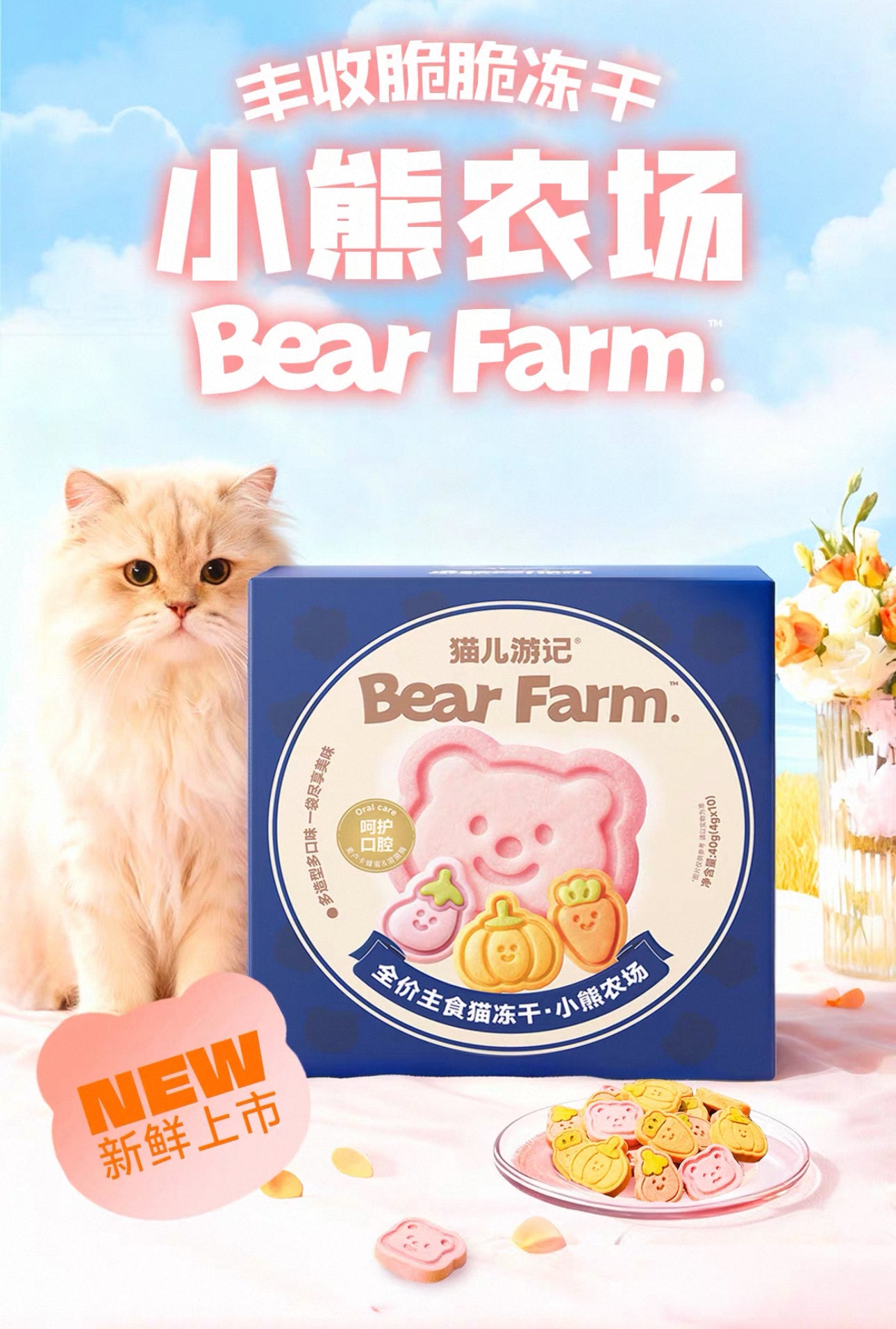 The Cats Travel Bear Farm Cookies 🐱🐶