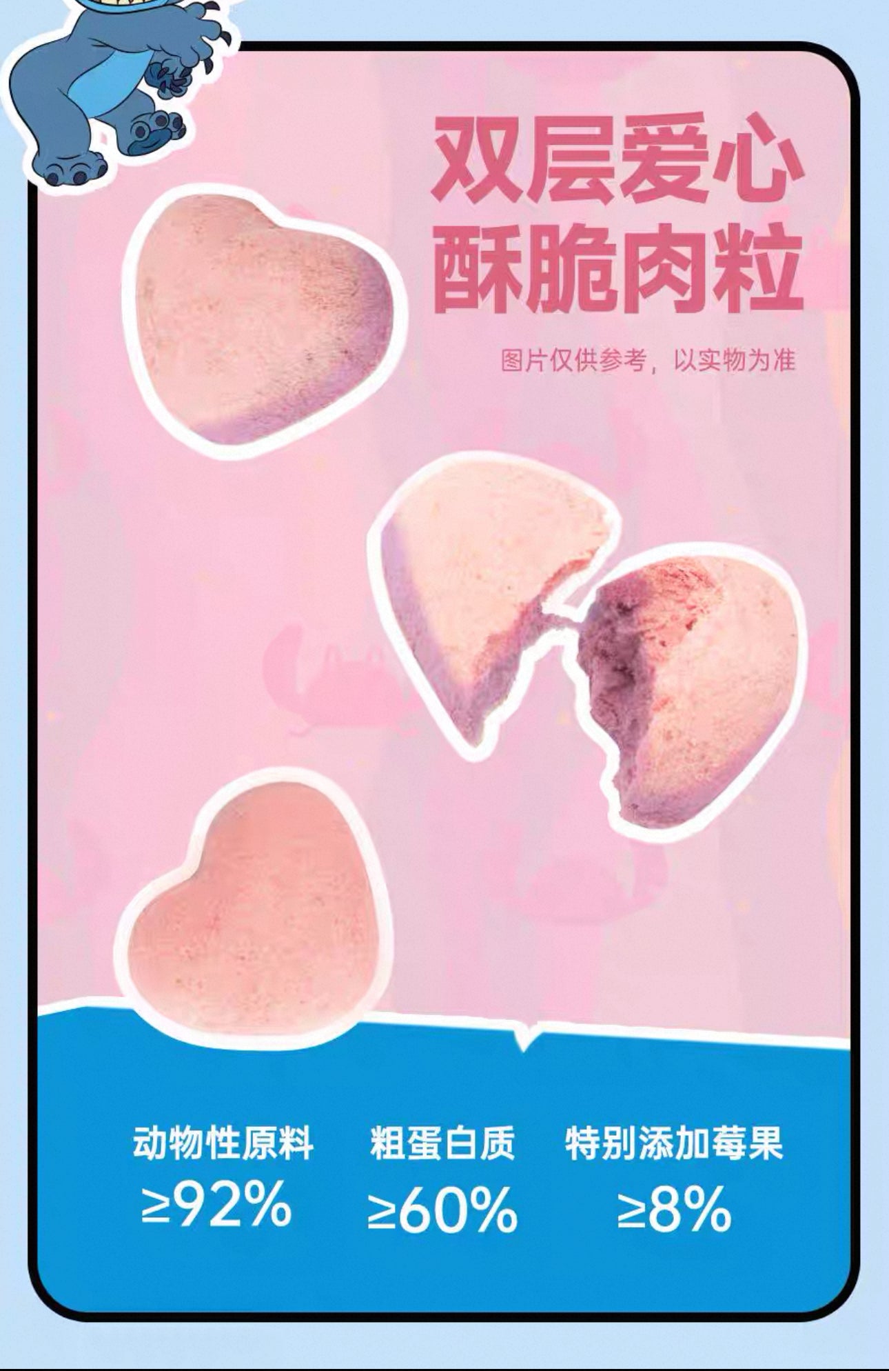 Afei & Stitch Collab Freeze-Dried Love Bite 🐱🐶