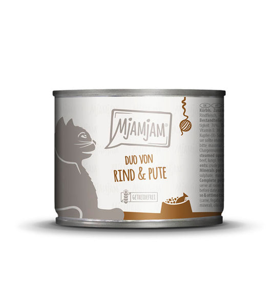 Mjamjam German Cat Can in Turkey & Pumpkin 🐱200g