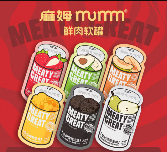 Mumm Fresh Meat Soft Can 6 x 50g Pouch🐶🐱
