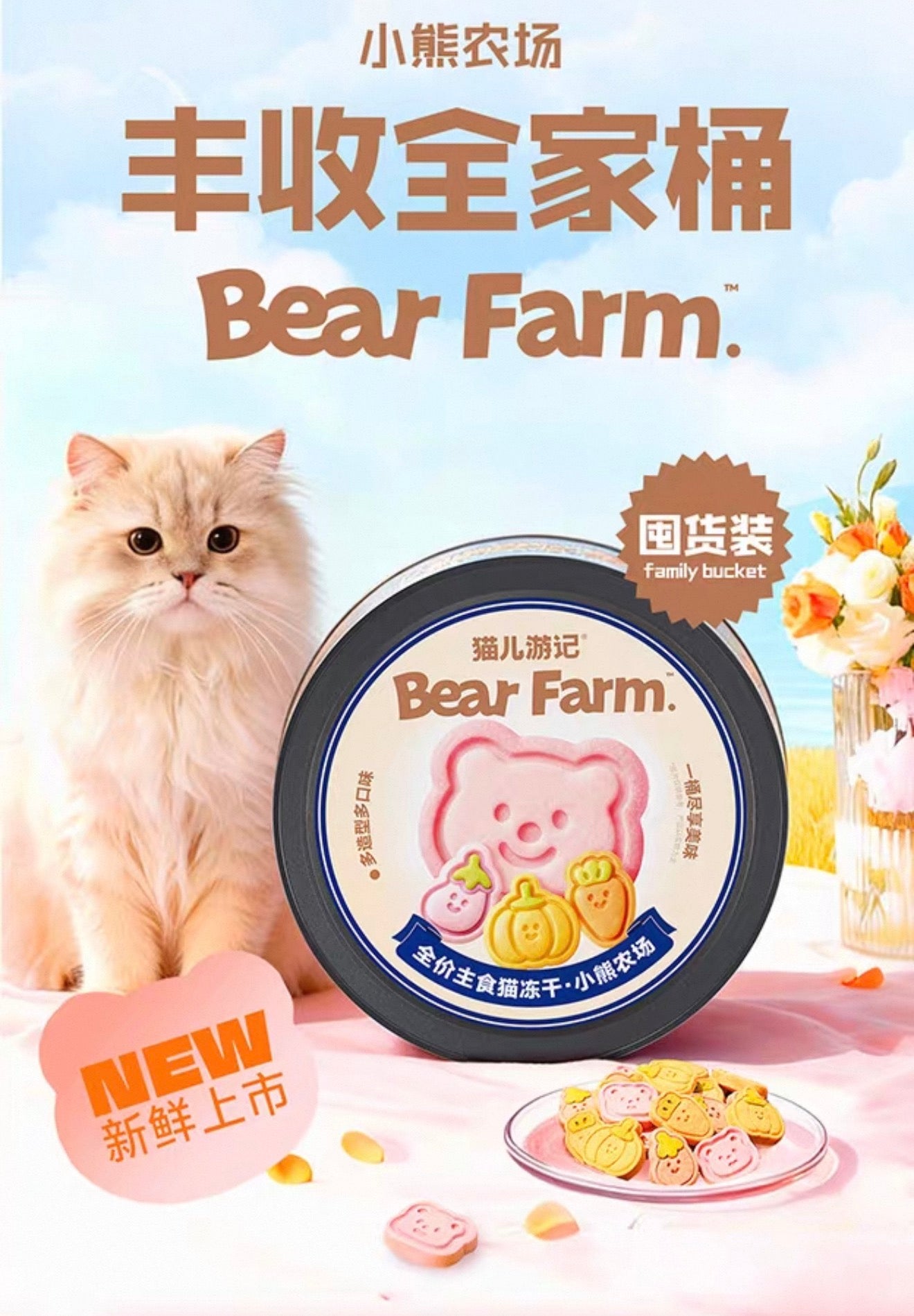 The Cats Travel Bear Farm Cookies 🐱🐶