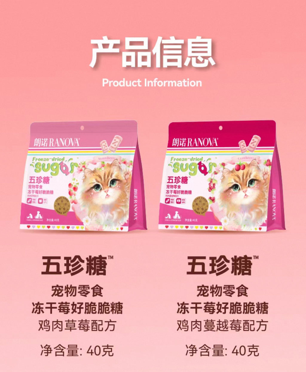 Ranova Freeze Dried Sugar 40g 🐱🐶