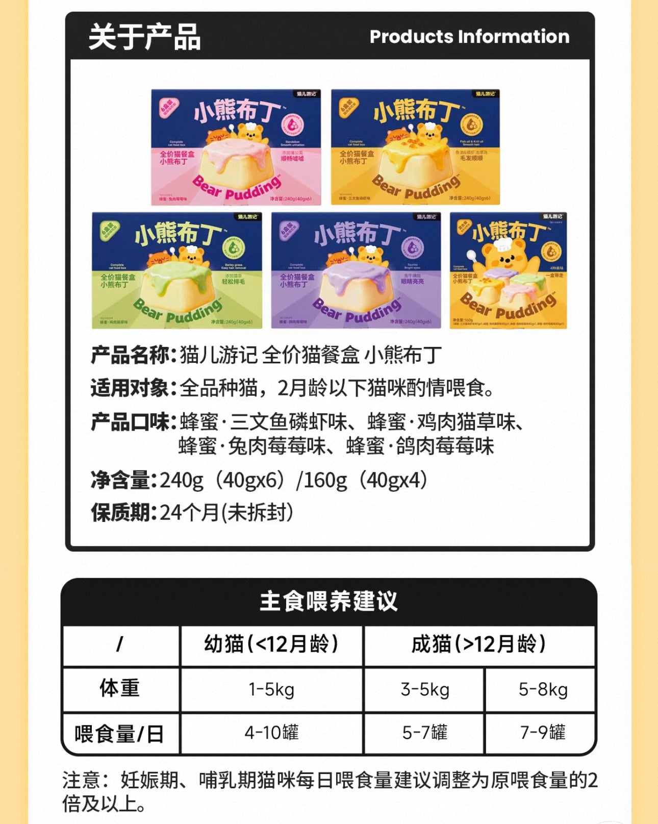 Bear Bistro Honey Bear Pudding Hydration Wet Food 🐱