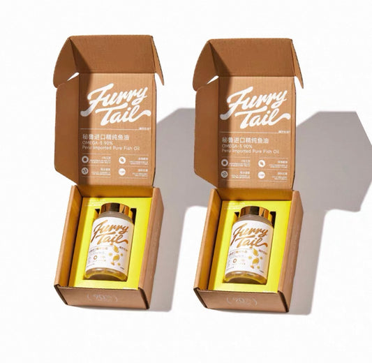 Furry Tail Fish Oil for Coat & Skin Care 🐱 🐶 120 Capsules