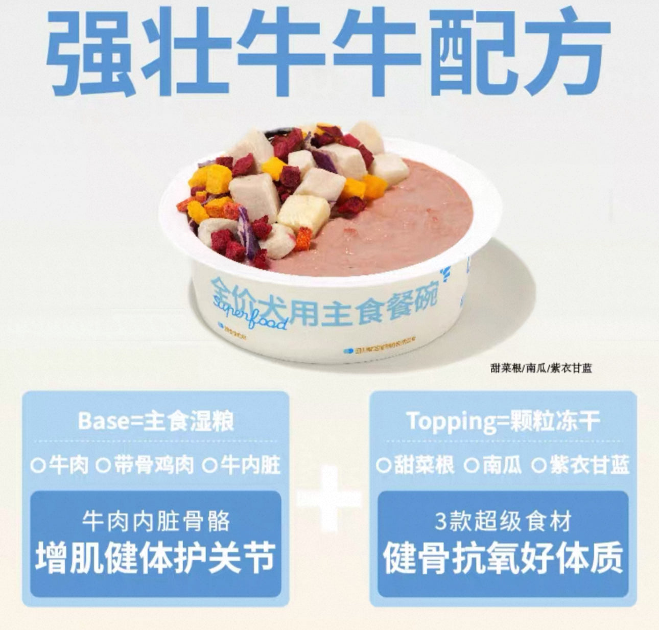 Haki Haki Yogurt Bowl Dog Can with topping 🐶