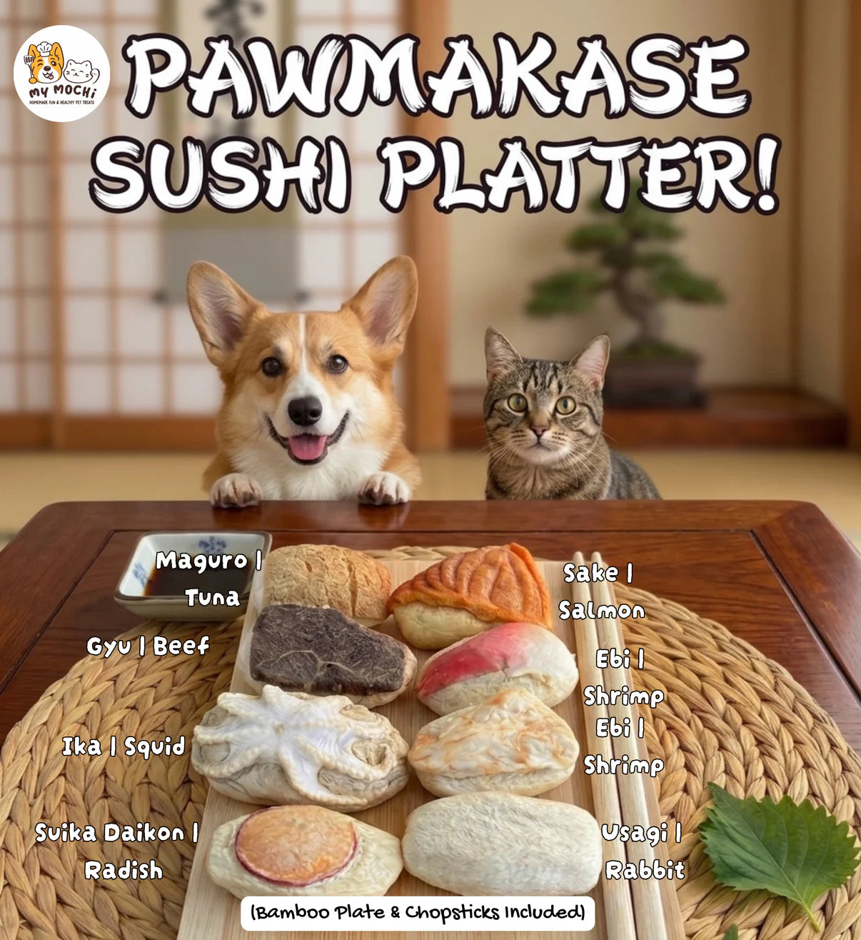 My Mochi Pawmakase Sushi Platter