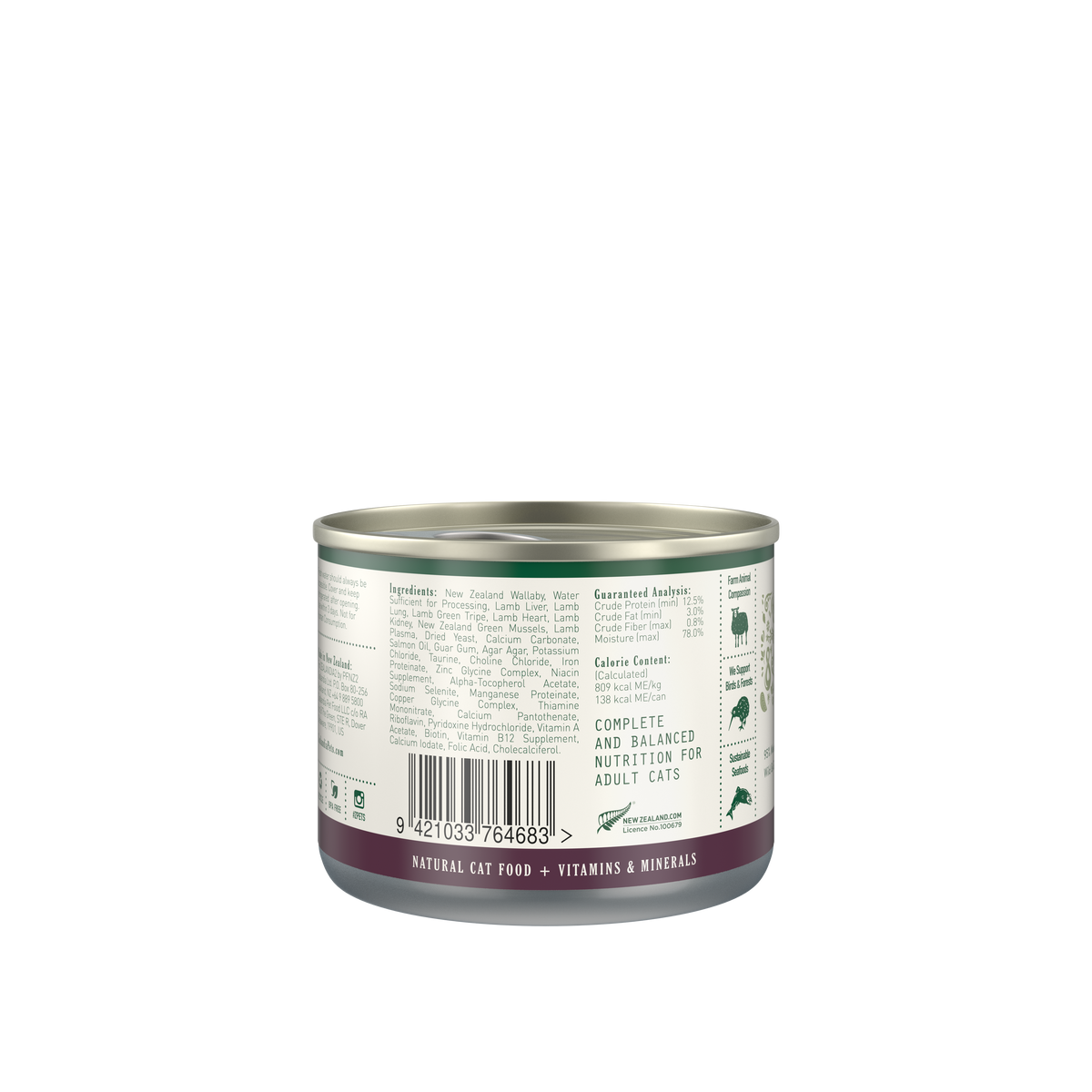 Zealandia Wallaby Pâté Wet Cat Food