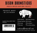 Sadies Pet Treats BISON Drumstick