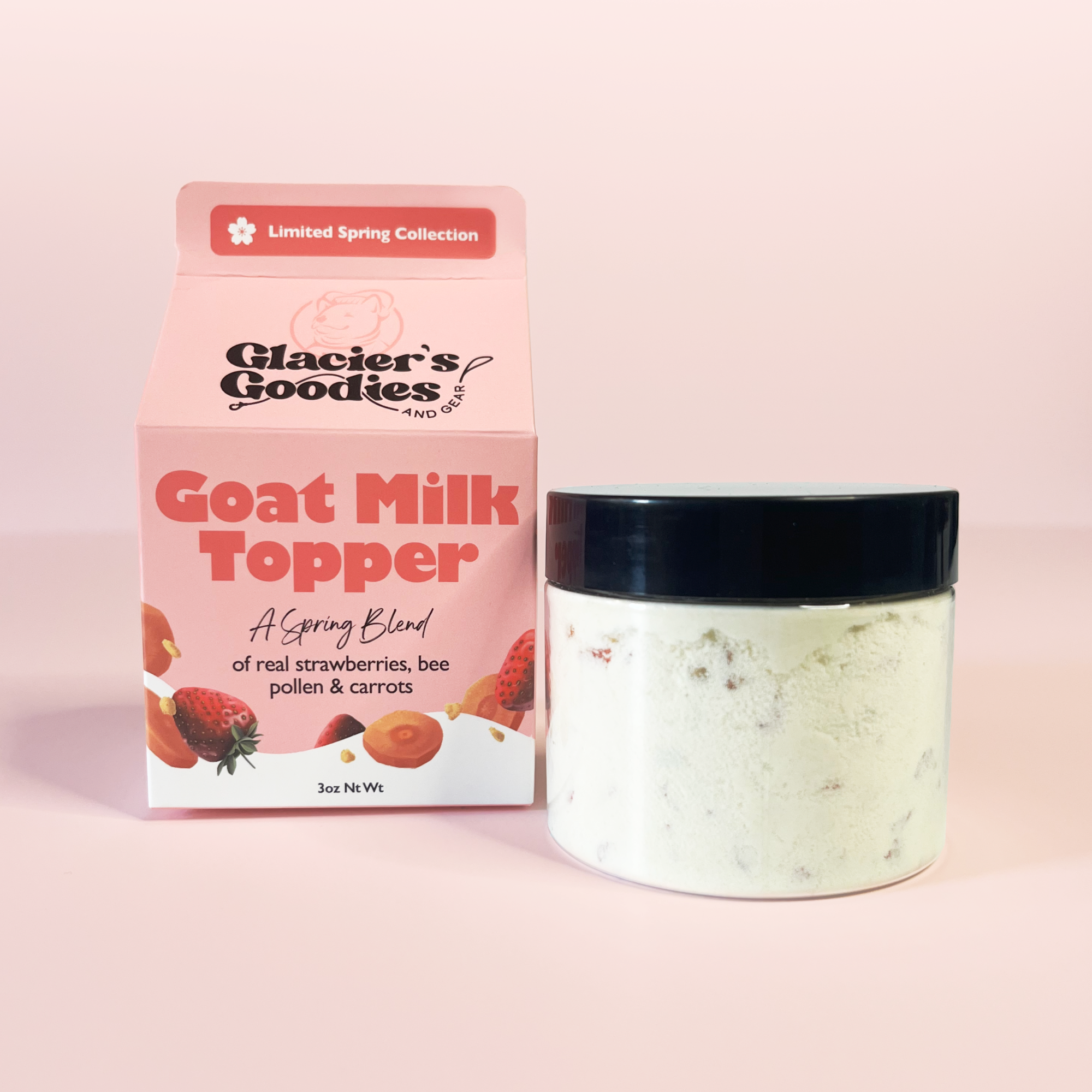 Goat Milk Topper with Strawberry, Bee Pollen (Limited)