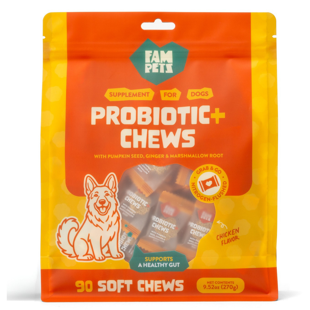 Probiotic+ Soft Chews for Dogs - Digestive Support, Gut Health