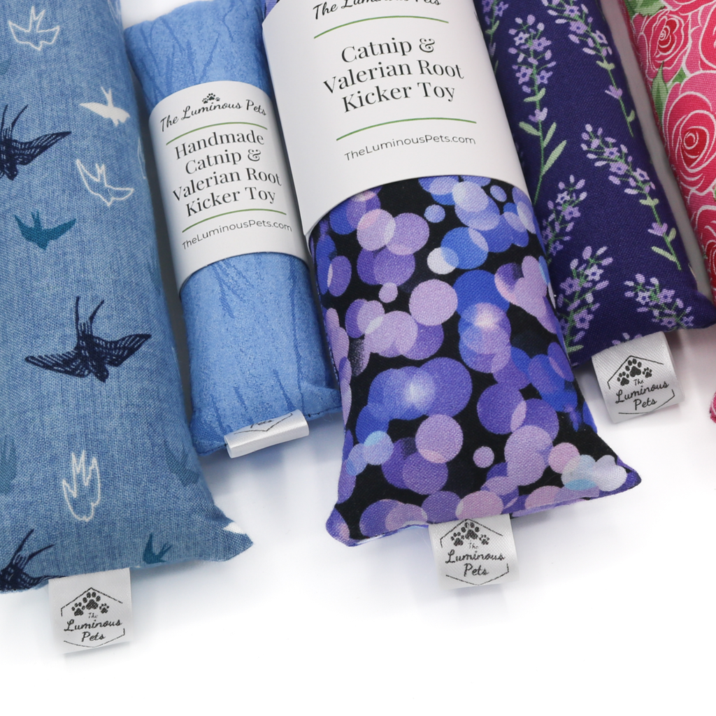 Catnip with Valerian Root Cat Toy | Cool Tones | Random Color