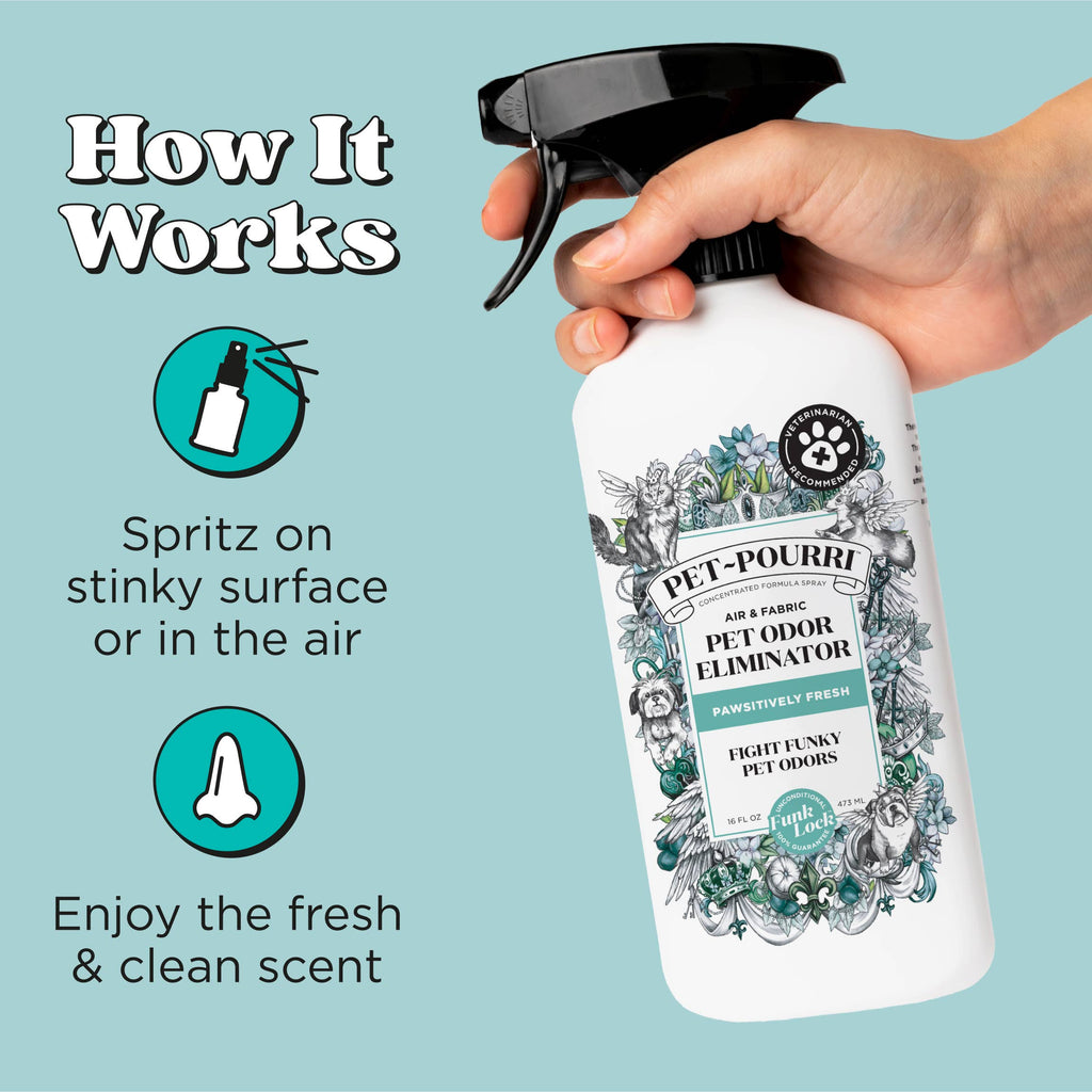 Pet~Pourri Pawsitively Fresh Air+Fabric Odor Refresher 16oz