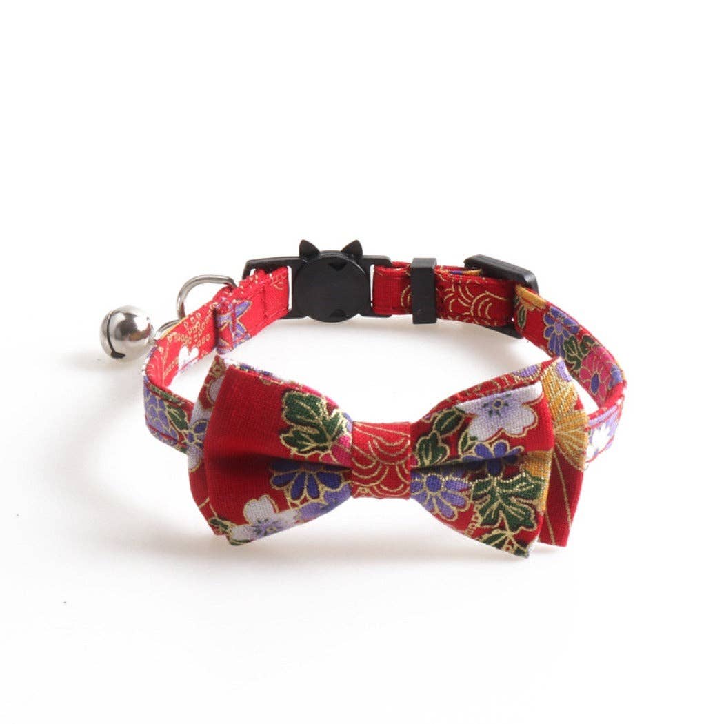 Mokka - Japanese-Style Bow Tie Breakaway Cat Collar