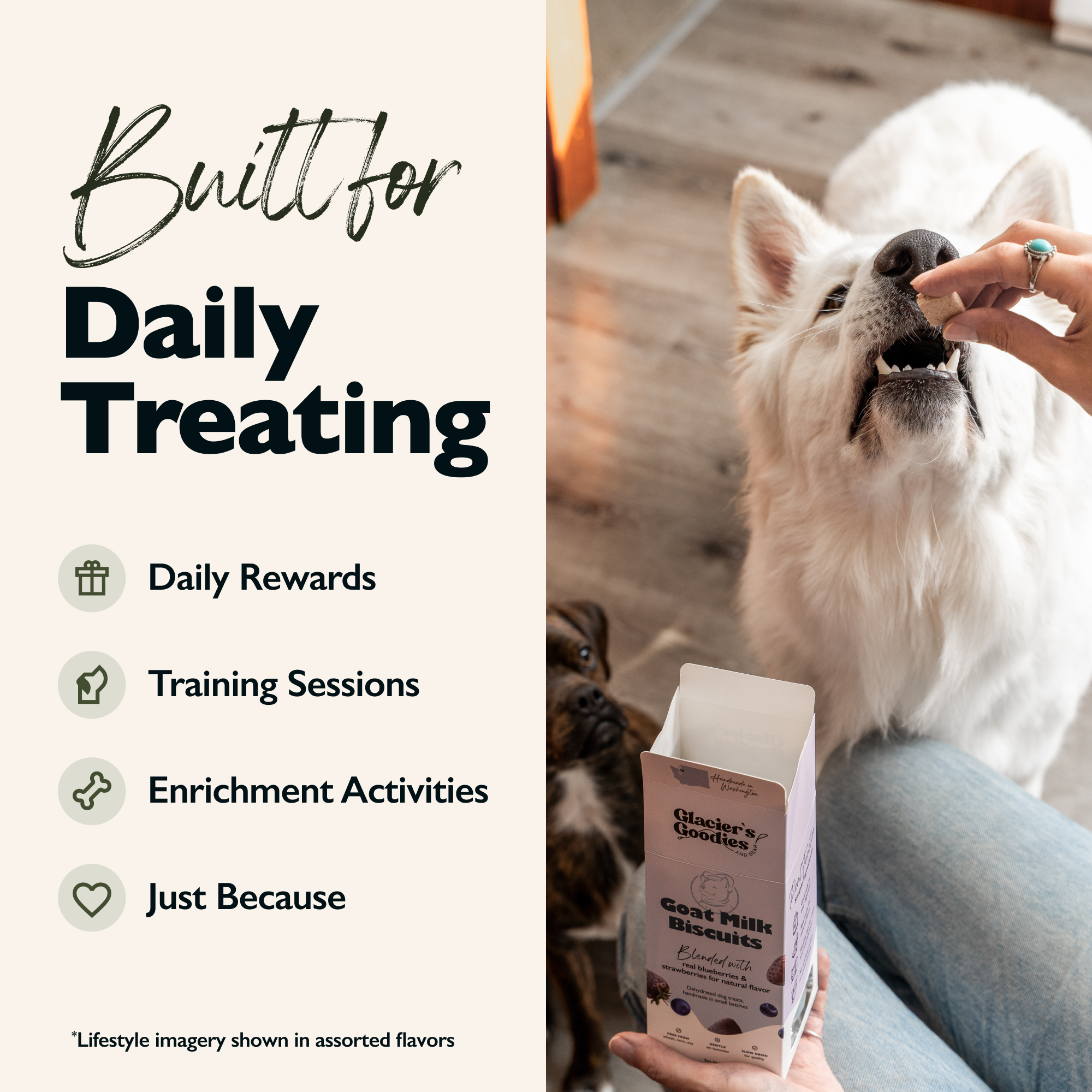 Goat Milk Dog Treats — Peanut & Banana