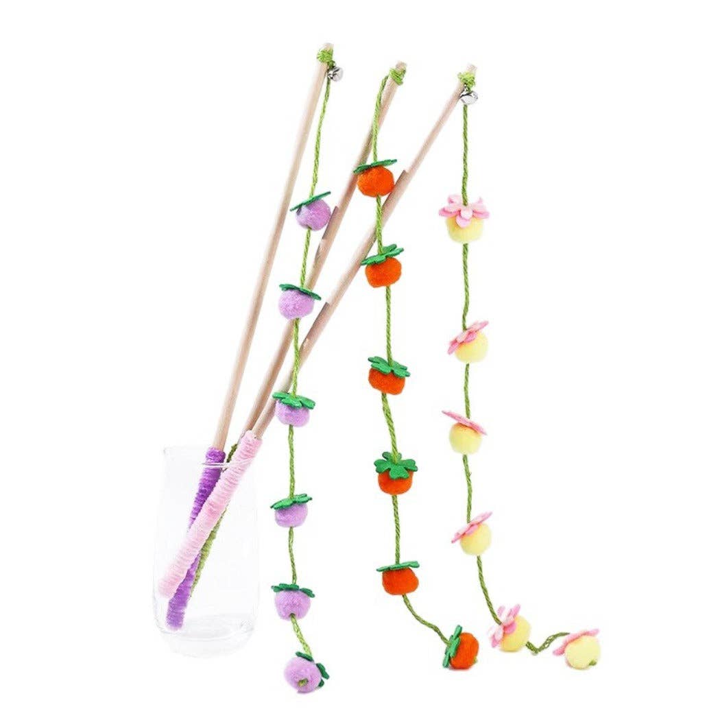 Moo - Garden Beads Wand Cat Toy