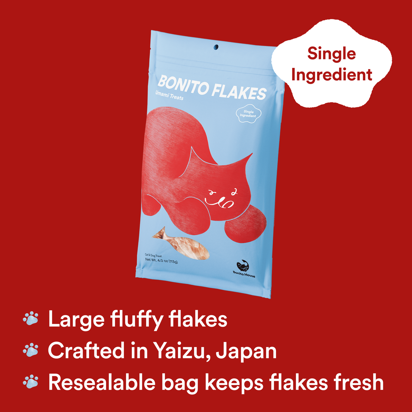 Umami Treats: Bonito Flakes Single Ingredient 4oz bag