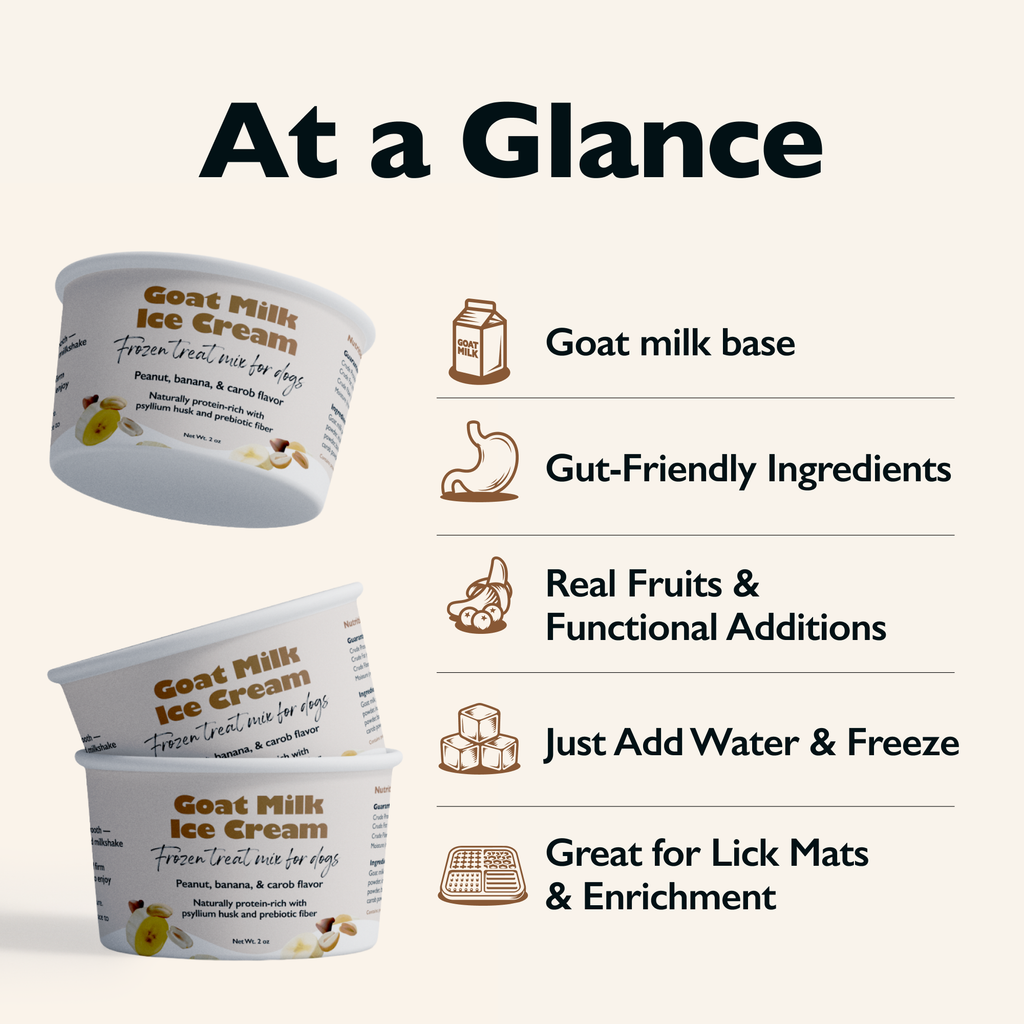 Gut-Friendly Goat Milk Dog Ice Cream Mix | DIY Frozen Treat