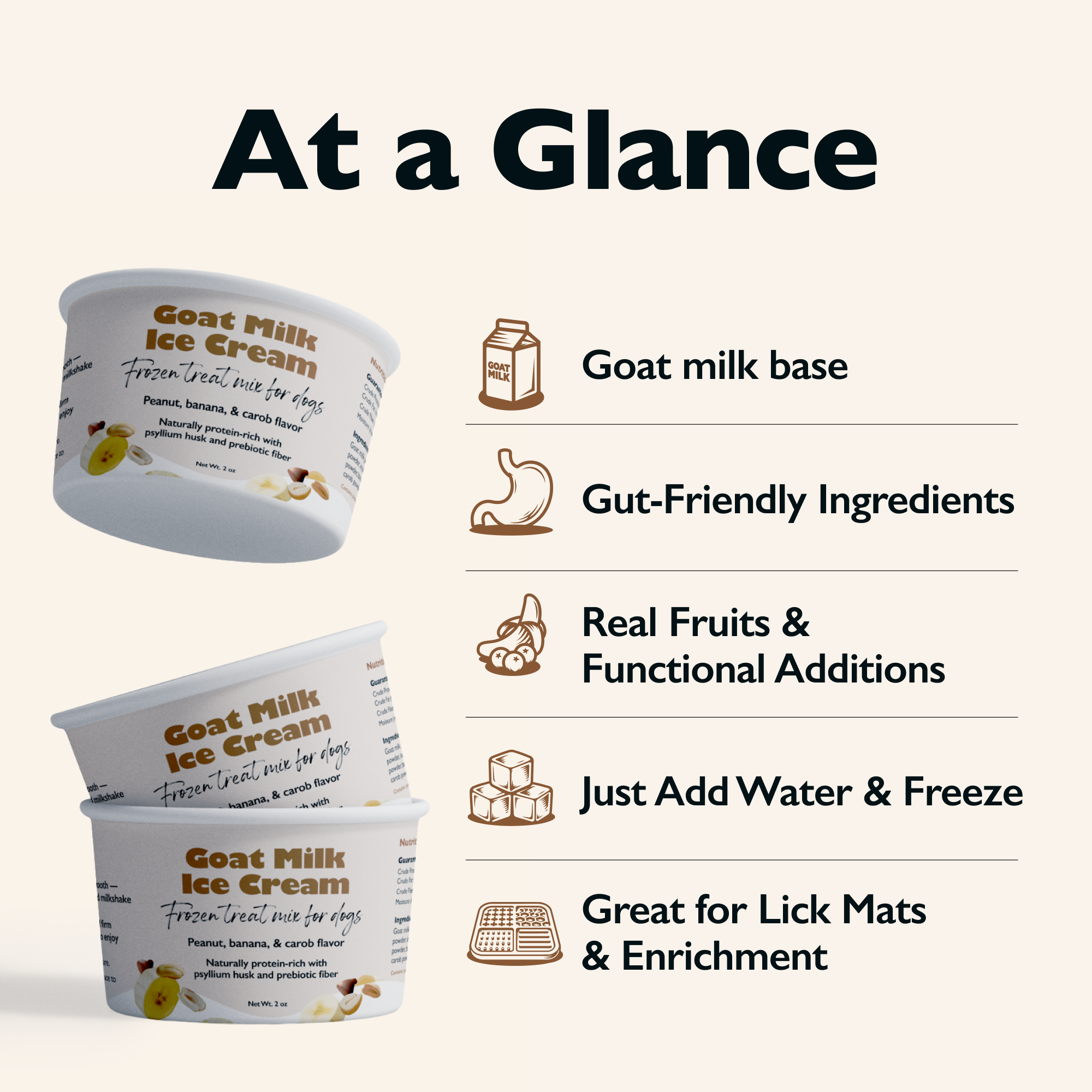 Gut-Friendly Goat Milk Dog Ice Cream Mix | DIY Frozen Treat
