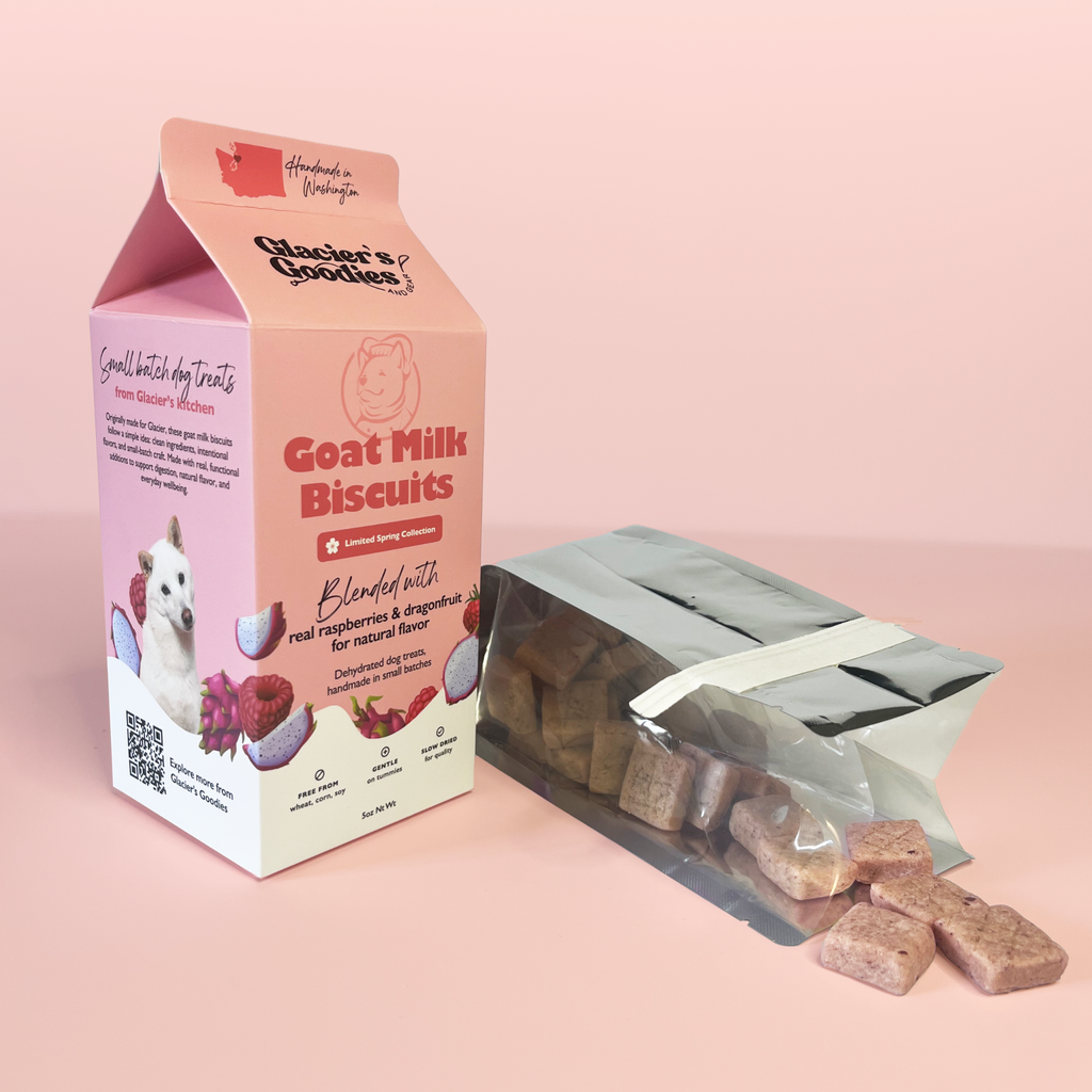 Goat Milk Dog Treats — Dragonfruit & Raspberry (Limited)