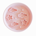 Star + Cloud Slow Feeder Bowls (Pink)