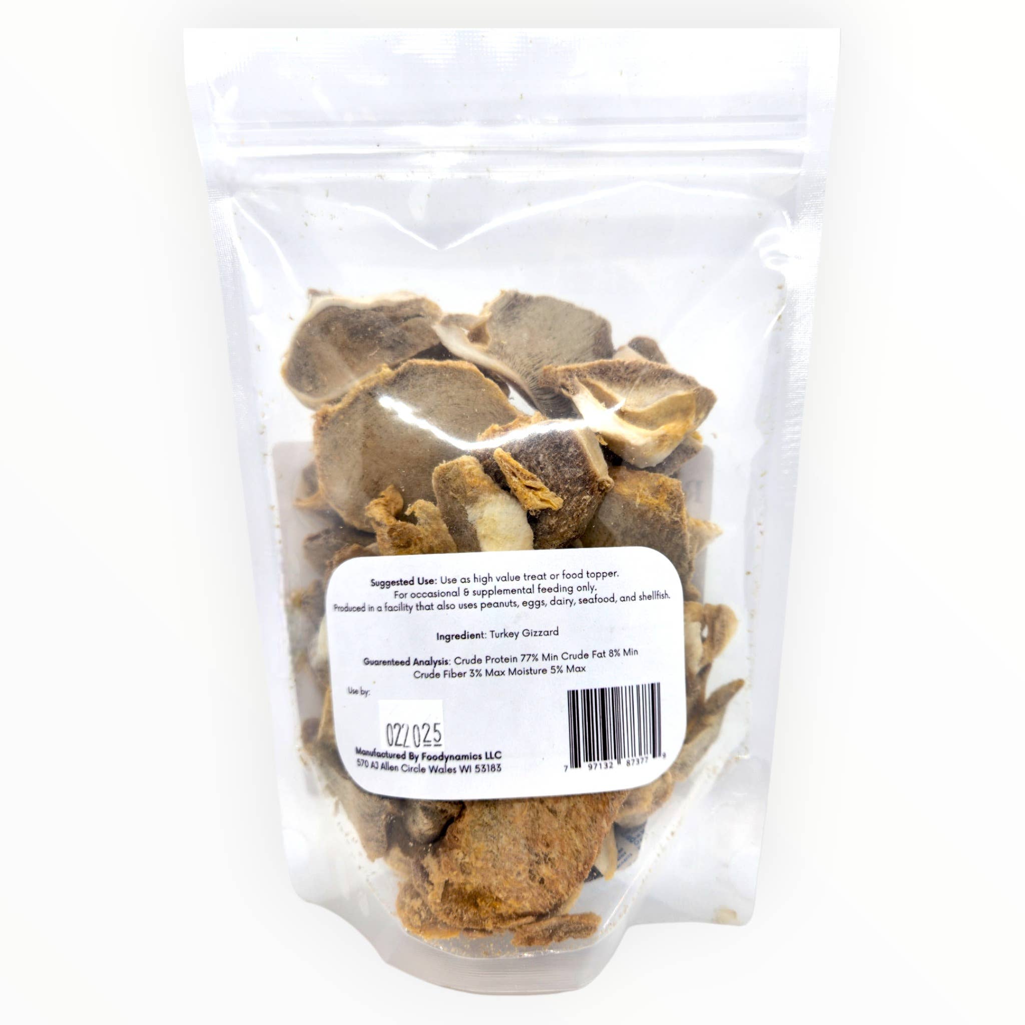 Turkey Gizzards Sliced Freeze-Dried 3oz