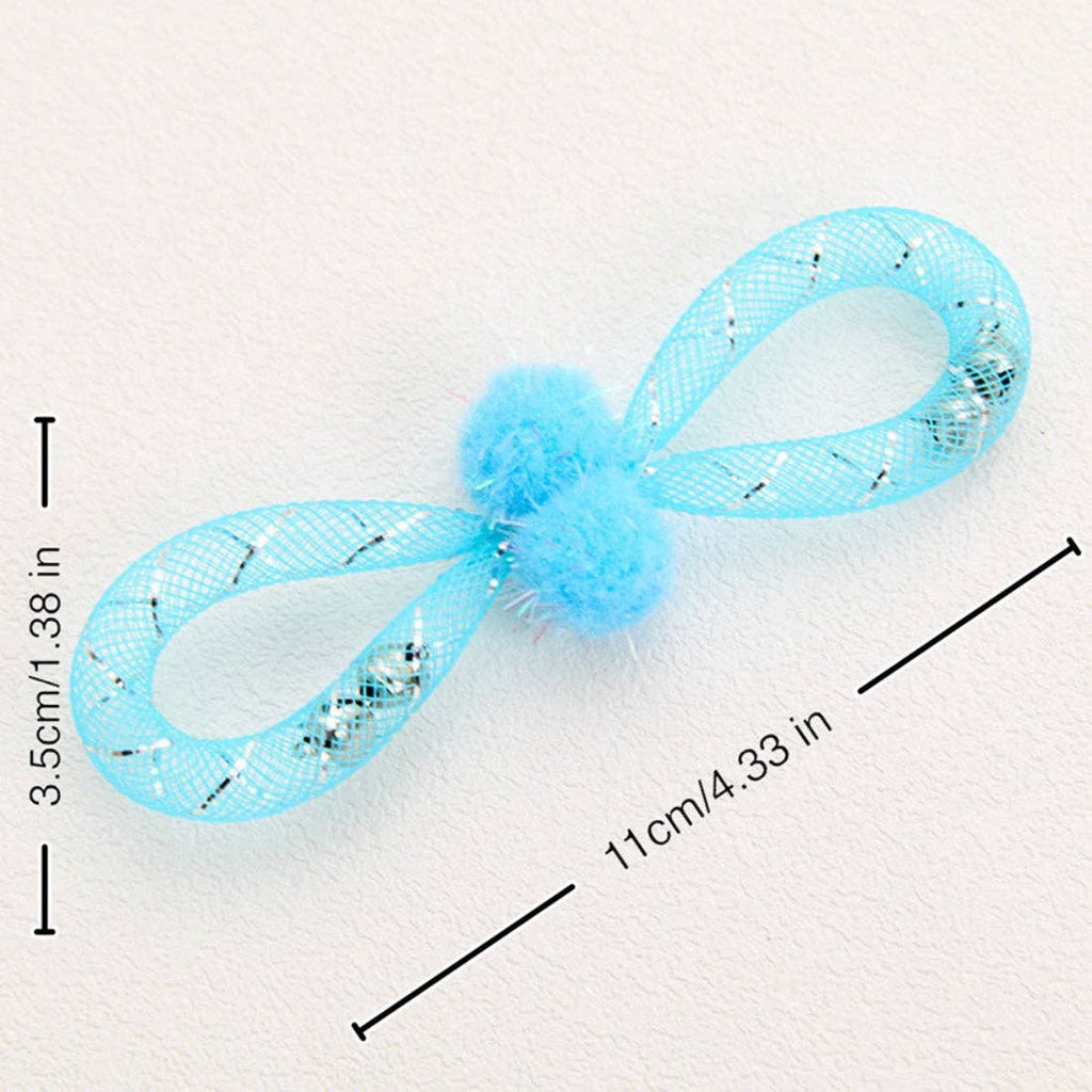 Moo - Mesh and Pom-Pom Cat Toy