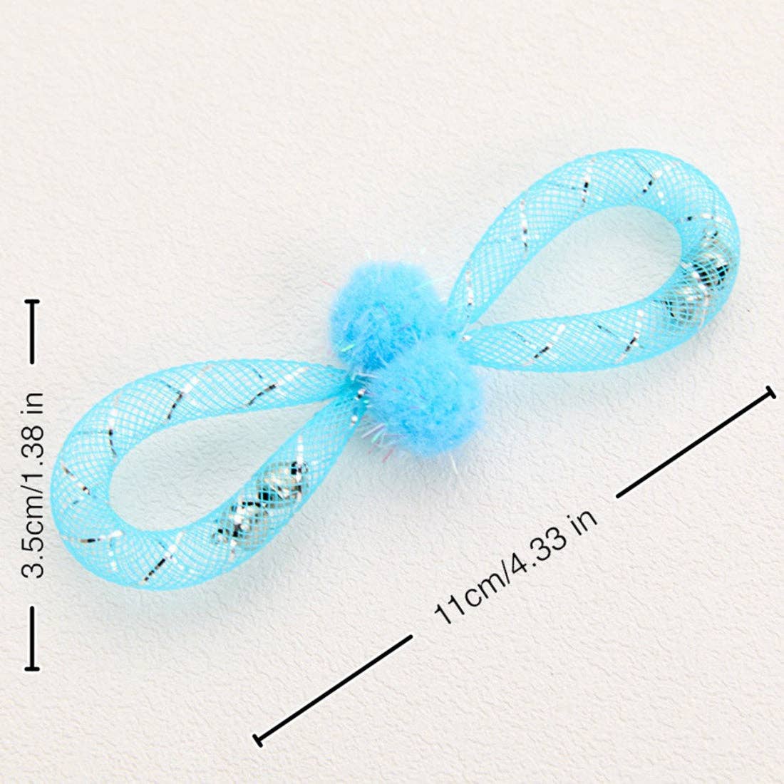 Moo - Mesh and Pom-Pom Cat Toy