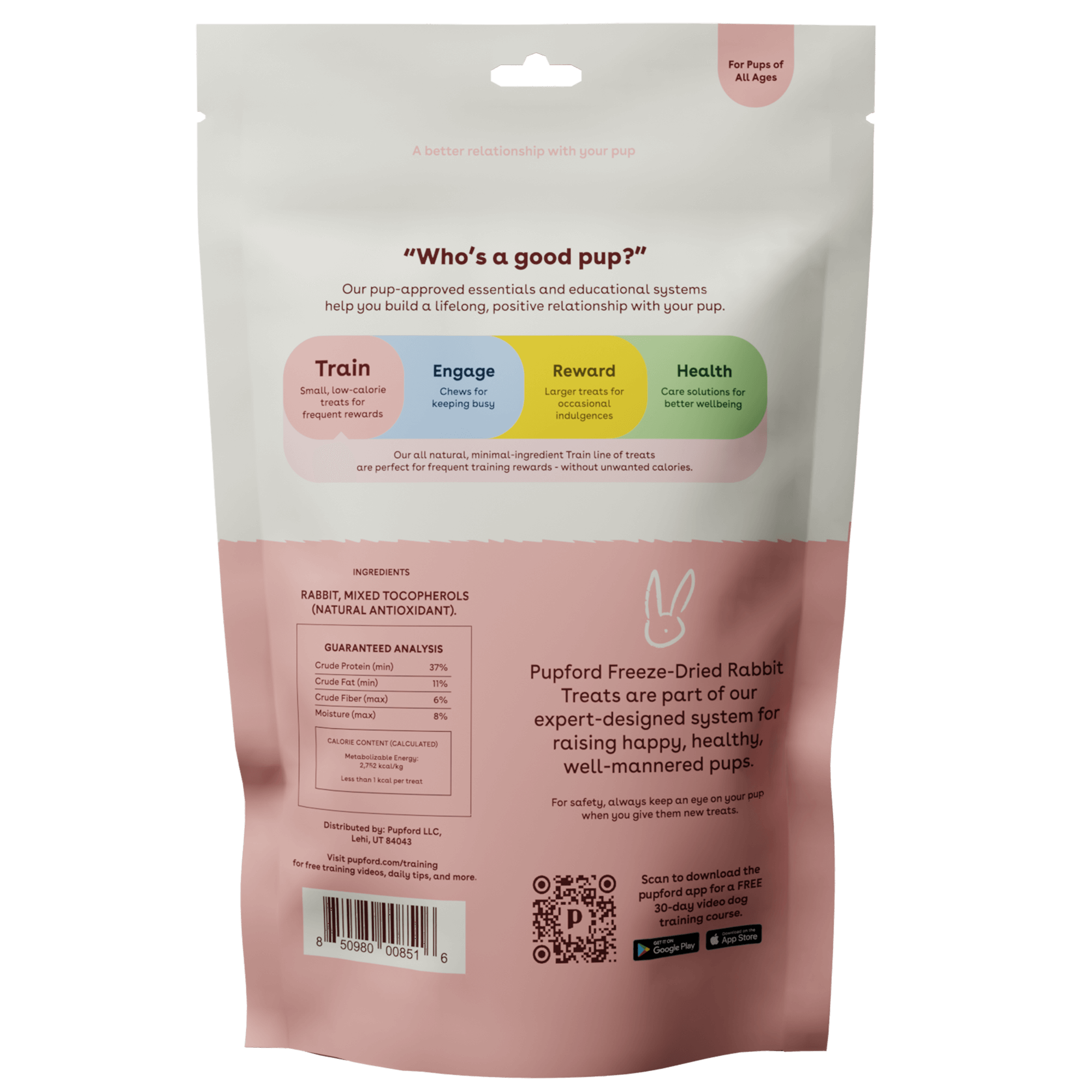 Freeze Dried Rabbit Training Treats 2oz