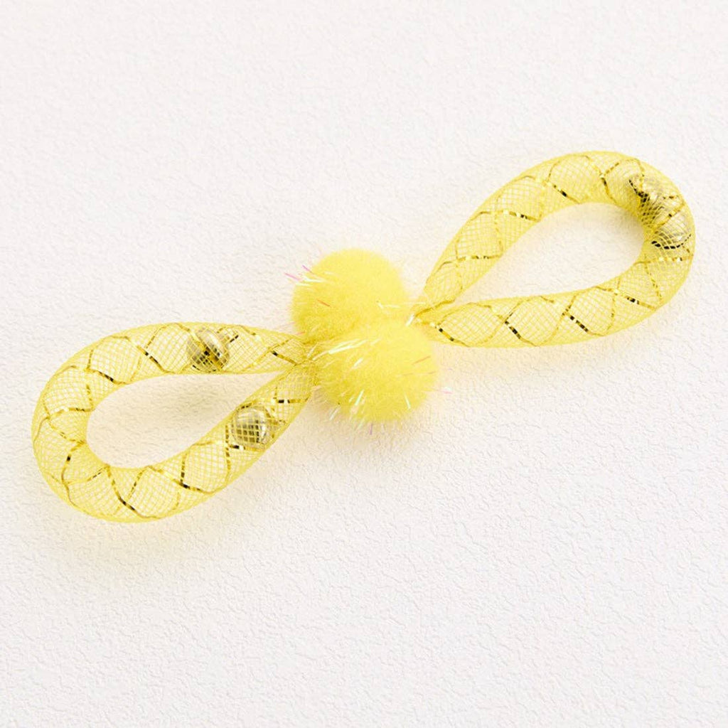 Moo - Mesh and Pom-Pom Cat Toy