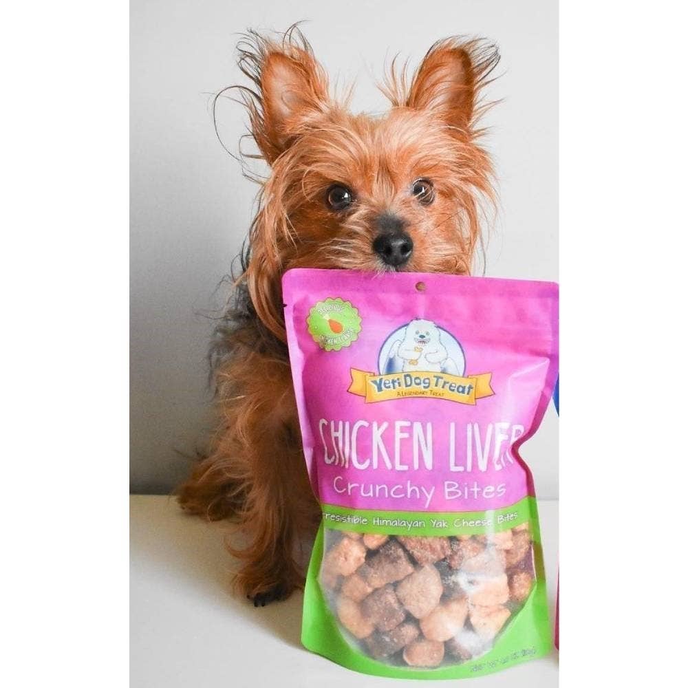 Yeti Chicken Liver Crunchy Bites Himalayan Yak Cheese Dog Treats