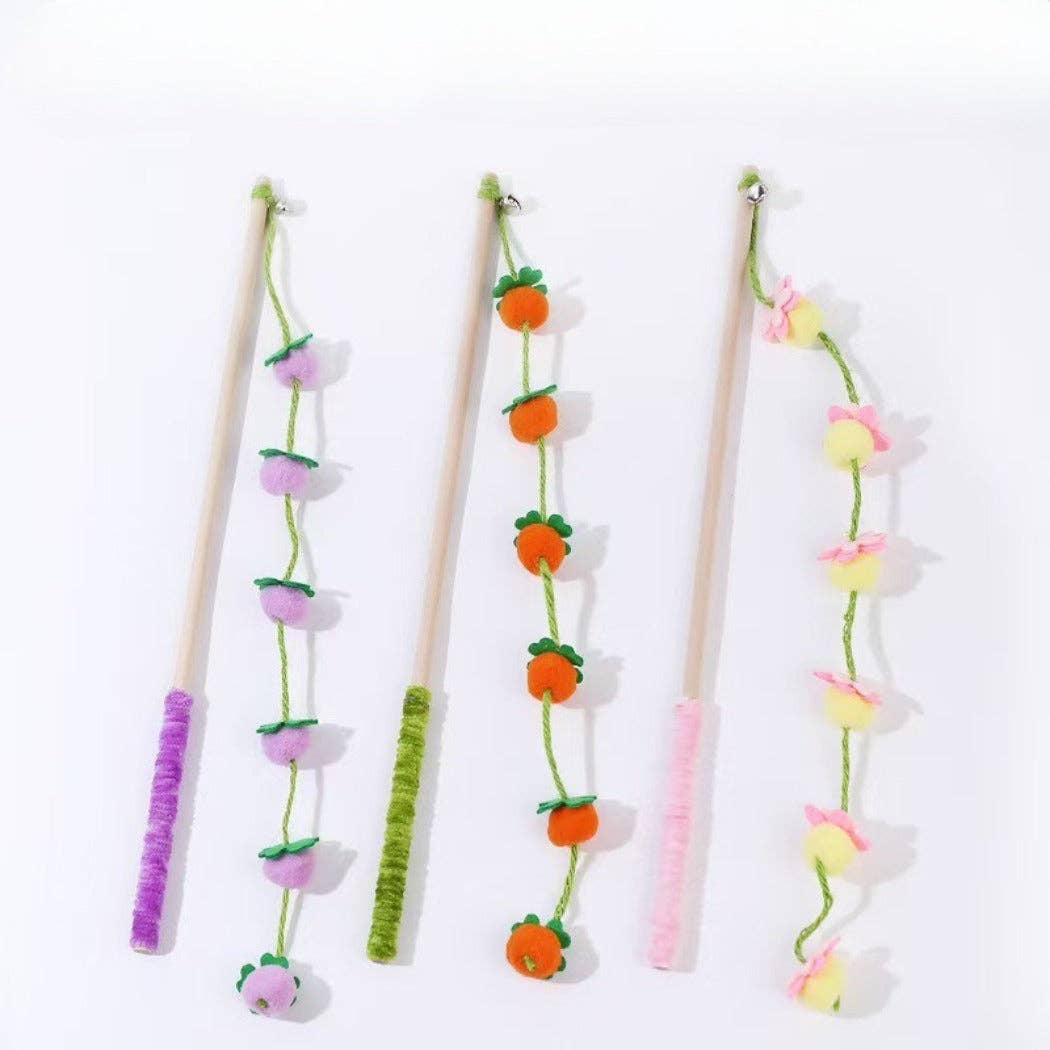 Moo - Garden Beads Wand Cat Toy
