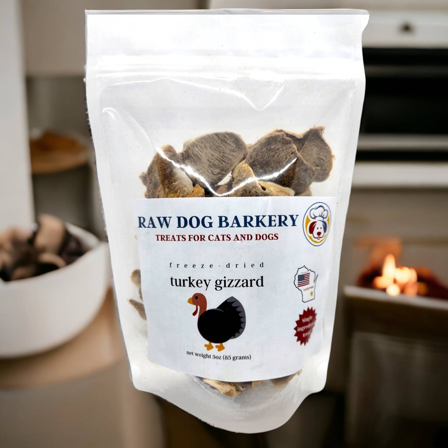 Turkey Gizzards Sliced Freeze-Dried 3oz
