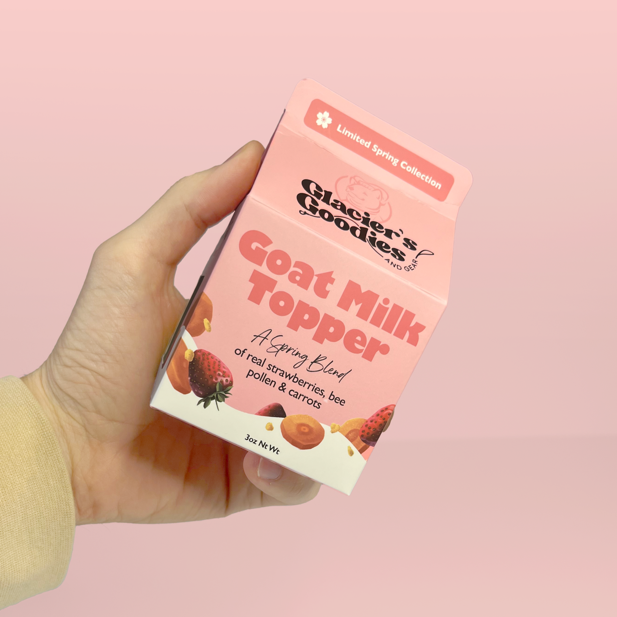 Goat Milk Topper with Strawberry, Bee Pollen (Limited)