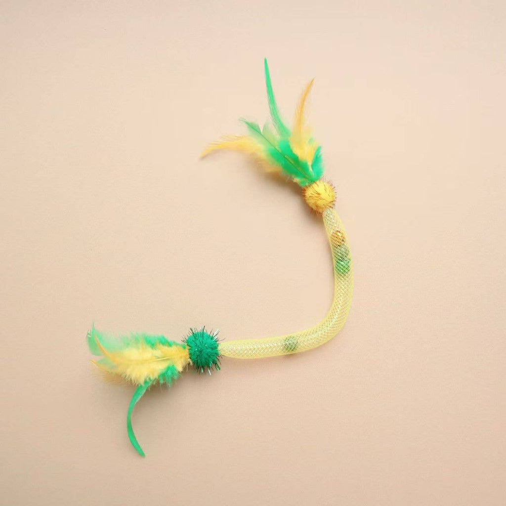 Moo - Sparkle Feather Toss Interactive Cat Toy